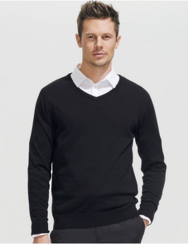 SOL-90000-Mens V-Neck Sweater Galaxy
